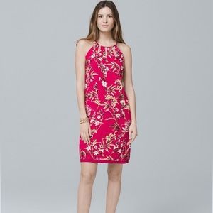 WHBM Reversible Floral Woven Shift Dress